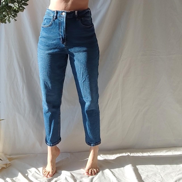 Ardene Denim - Ardene Blue Medium Wash Mom Jeans